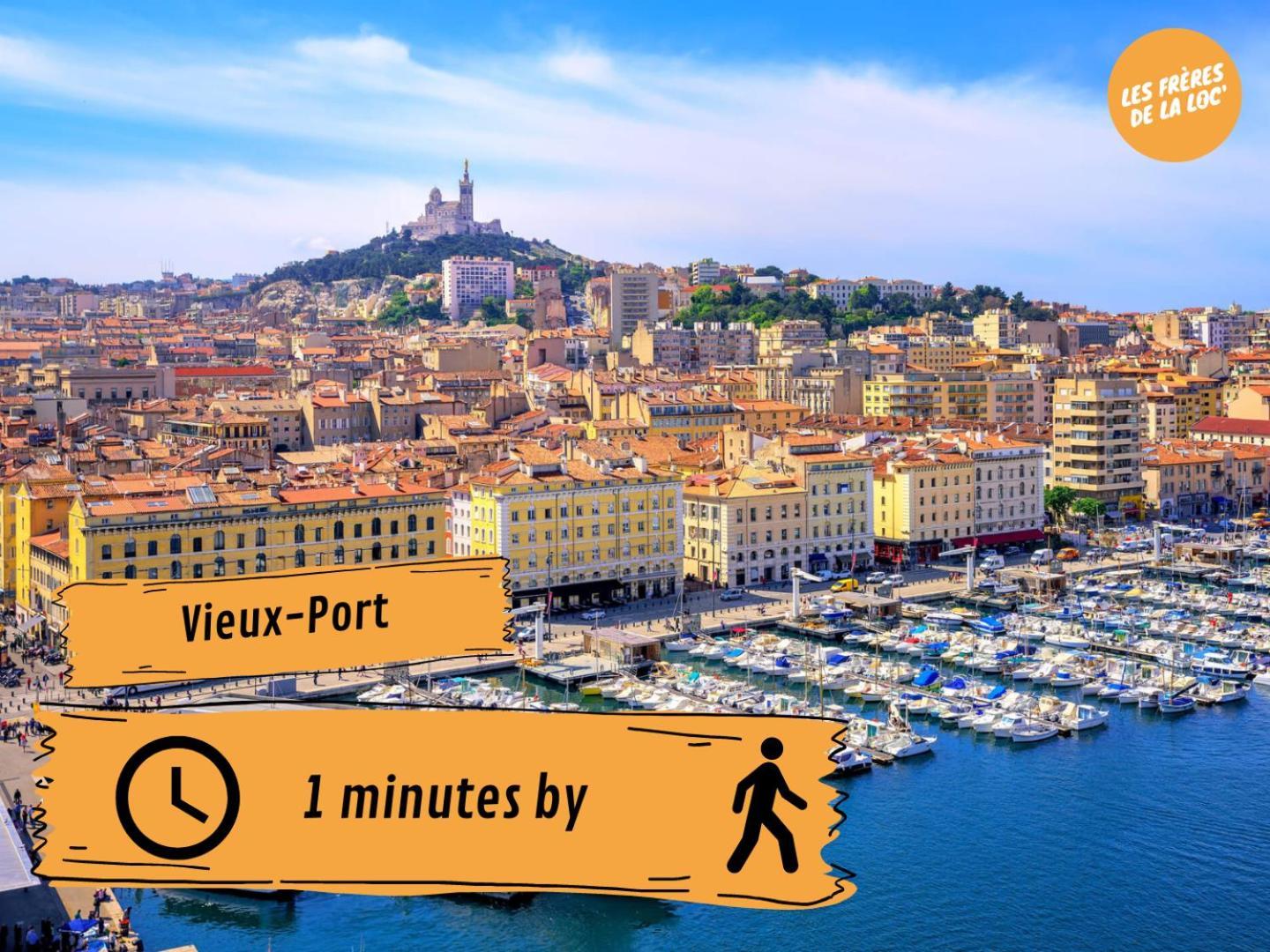 Les Princes Du Vieux Port - Central & Climatisation - Les Freres De La Loc' Marseilles Exterior foto
